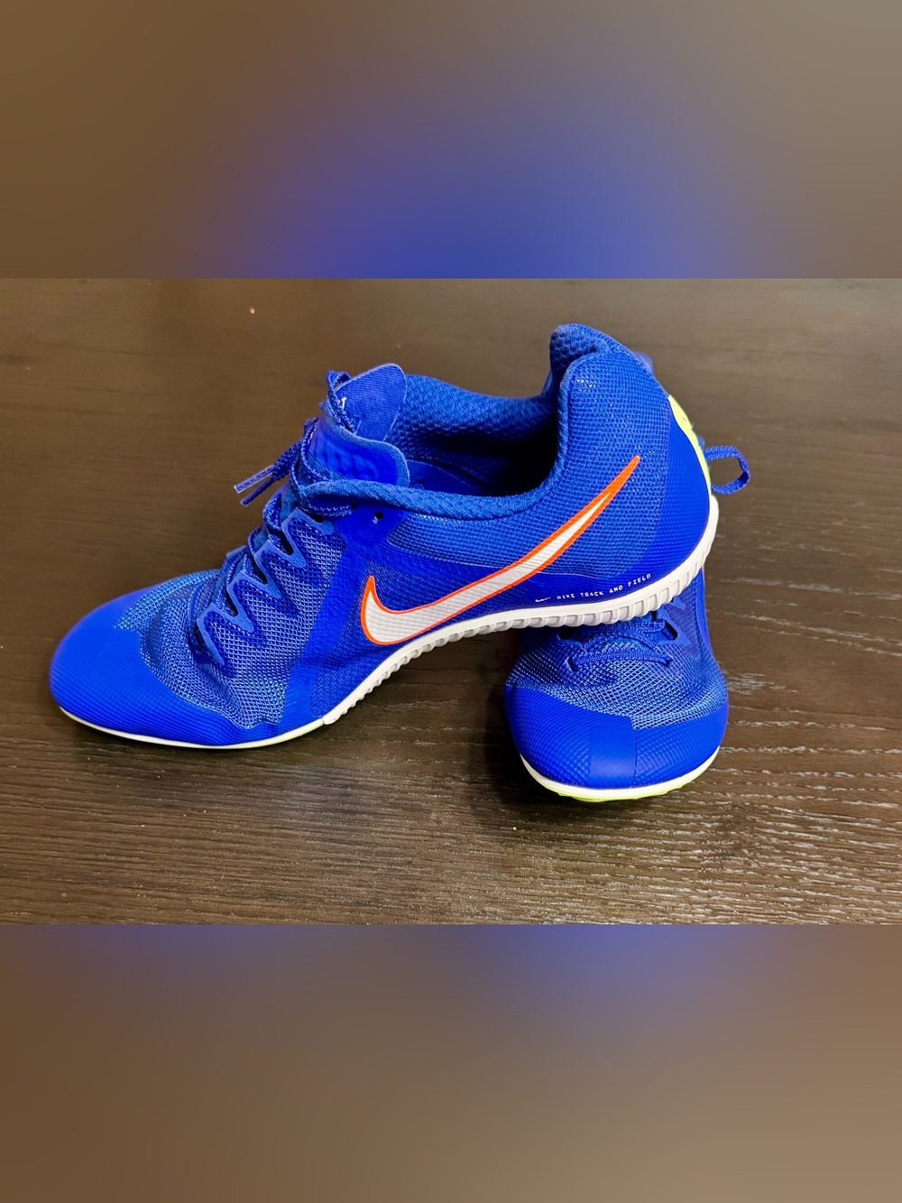 Nike Zoom Rival Multi Track Field Spikes Men’s 14 Blue Orange DC8749-401